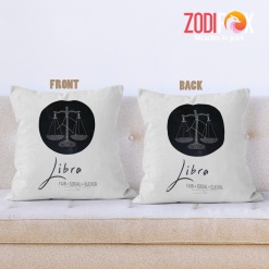 dramatic Libra Fair Throw Pillow birthday zodiac sign presents for horoscope and astrology lovers – LIBRA-PL0031