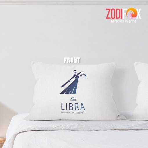 cute Libra Gracious Throw Pillow zodiac inspired gifts – LIBRA-PL0032