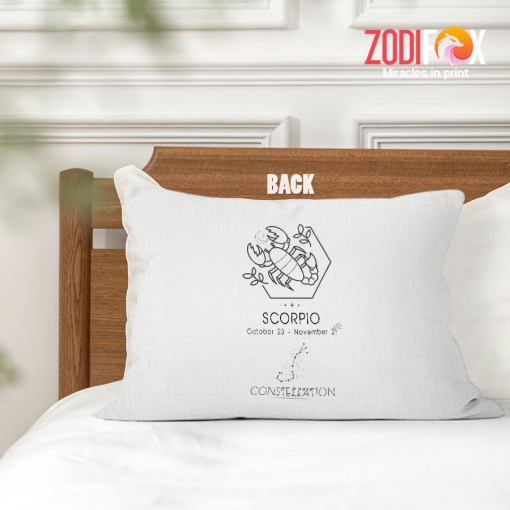 lively Scorpio Constellation Throw Pillow birthday zodiac presents for astrology lovers – SCORPIO-PL0032