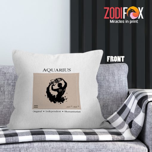 best Aquarius Man Throw Pillow zodiac gifts for horoscope and astrology lovers – AQUARIUS-PL0032