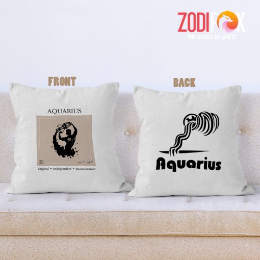 dramatic Aquarius Man Throw Pillow zodiac gifts for astrology lovers – AQUARIUS-PL0032