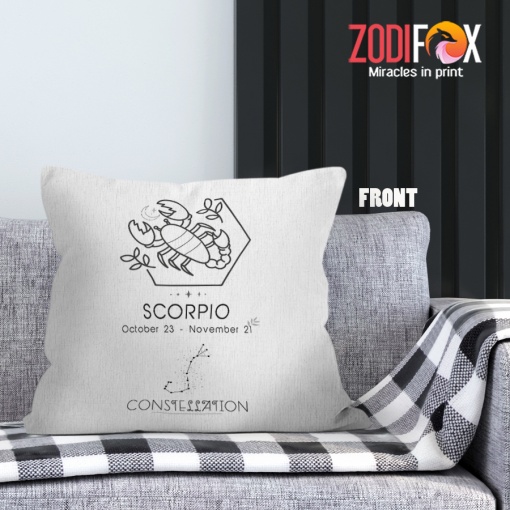 beautiful Scorpio Constellation Throw Pillow zodiac-themed gifts – SCORPIO-PL0032