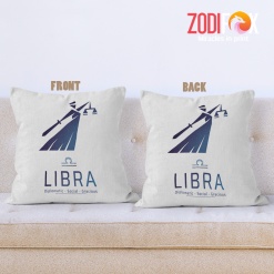 dramatic Libra Gracious Throw Pillow birthday zodiac sign presents for horoscope and astrology lovers – LIBRA-PL0032
