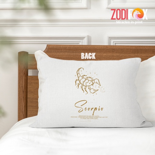 amazing Scorpio Focused Throw Pillow horoscope lover gifts – SCORPIO-PL0033