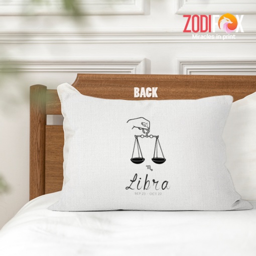 lively Libra Balance Throw Pillow birthday zodiac presents for horoscope and astrology lovers – LIBRA-PL0033