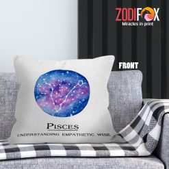 hot Pisces Wise Throw Pillow zodiac gifts for horoscope and astrology lovers – PISCES-PL0033