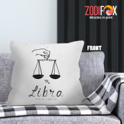 personality Libra Balance Throw Pillow zodiac-themed gifts – LIBRA-PL0033