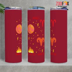 amazing Aries Red Tumbler birthday zodiac sign gifts for astrology lovers – ARIES-T0033