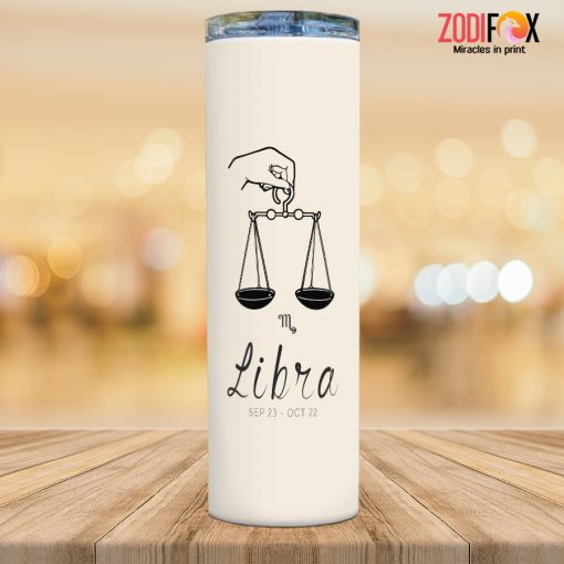 best Libra Symbol Tumbler birthday zodiac gifts for horoscope and astrology lovers – LIBRA-T0033