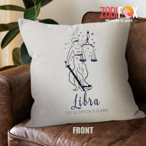 eye-catching Libra Claws Throw Pillow zodiac lover gifts – LIBRA-PL0034