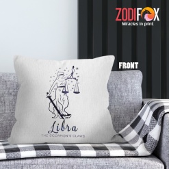 wonderful Libra Claws Throw Pillow zodiac sign presents – LIBRA-PL0034