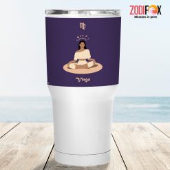 dramatic Virgo Yoga Tumbler zodiac gifts for horoscope and astrology lovers – VIRGO-T0034