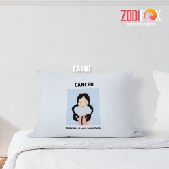 exciting Cancer Girl Throw Pillow astrology lover presents – CANCER-PL0035