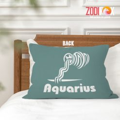 personalised Aquarius Clever Throw Pillow birthday zodiac presents for astrology lovers – AQUARIUS-PL0035