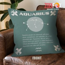 favorite Aquarius Clever Throw Pillow signs of the zodiac gifts – AQUARIUS-PL0035