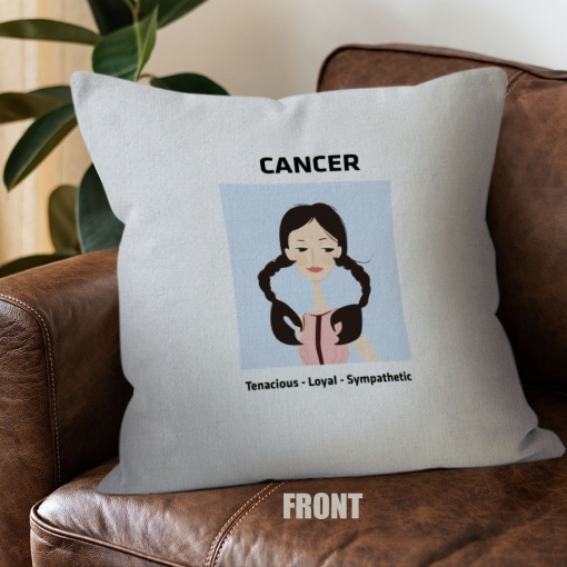 wonderful Cancer Girl Throw Pillow zodiac birthday gifts – CANCER-PL0035