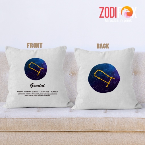 hot Gemini Quickly Throw Pillow zodiac gifts for astrology lovers – GEMINI-PL0035
