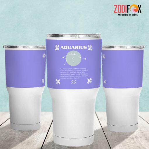 interested Aquarius Air Tumbler zodiac gifts for horoscope and astrology lovers – AQUARIUS-T0035
