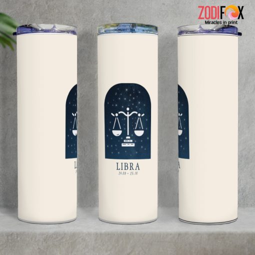 dramatic Libra Light Tumbler zodiac sign presents for horoscope and astrology lovers – LIBRA-T0036