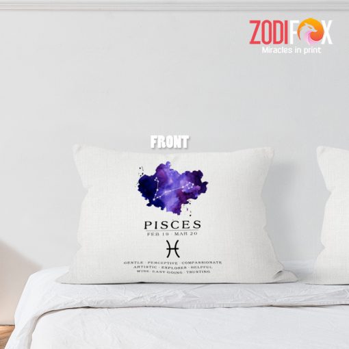 amazing affordable Pisces Gentle Throw Pillow horoscope lover gifts astrology horoscope zodiac gifts for man and woman – PISCES-PL0037