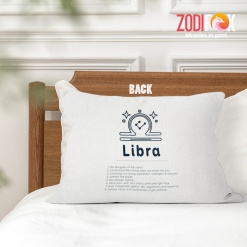 personalised Libra Heart Throw Pillow astrology lover gifts – LIBRA-PL0038