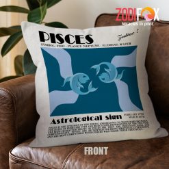 unique Pisces Astrological Throw Pillow zodiac sign presents for astrology lovers – PISCES-PL0038
