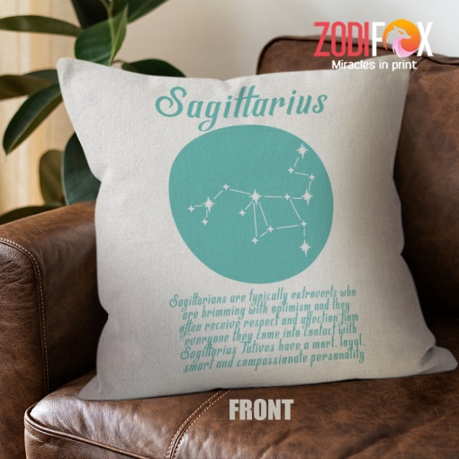 favorite Sagittarius Respect Throw Pillow zodiac-themed gifts – SAGITTARIUS-PL0038