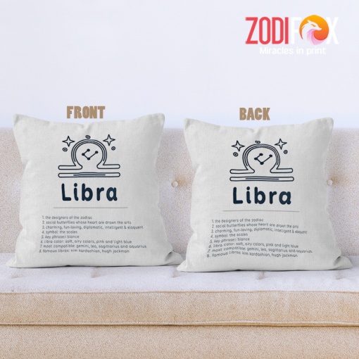 dramatic Libra Heart Throw Pillow zodiac presents for horoscope and astrology lovers – LIBRA-PL0038