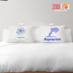 pretty Aquarius Confident Throw Pillow astrology lover presents – AQUARIUS-PL0039