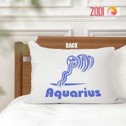 exciting Aquarius Confident Throw Pillow astrology horoscope zodiac gifts for boy and girl – AQUARIUS-PL0039