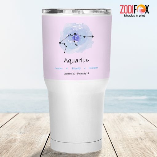 dramatic Aquarius Confident Tumbler birthday zodiac sign gifts for horoscope and astrology lovers – AQUARIUS-T0039