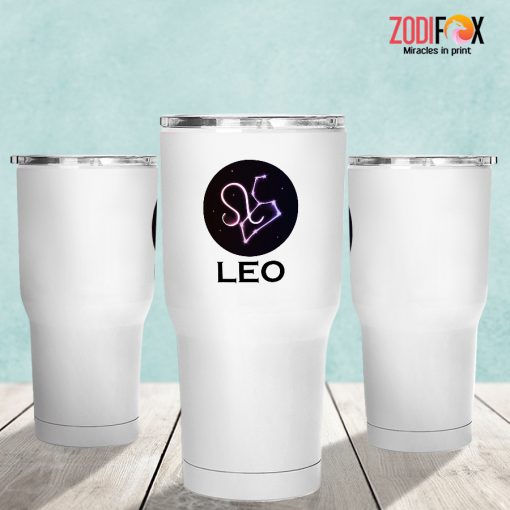 dramatic Leo Symbol Tumbler zodiac gifts for astrology lovers – LEO-T0039