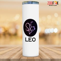 pretty Leo Symbol Tumbler zodiac presents for astrology lovers – LEO-T0039