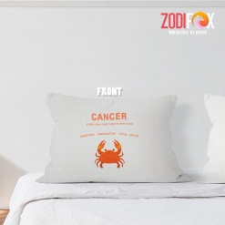 personalised Cancer Loving Throw Pillow signs of the zodiac gifts – CANCER-PL0040