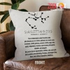 cute Sagittarius Sincere Throw Pillow birthday zodiac gifts for astrology lovers – SAGITTARIUS-PL0040