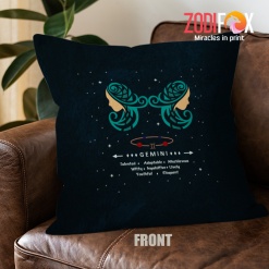 funny Gemini Youthful Throw Pillow birthday zodiac sign gifts for astrology lovers – GEMINI-PL0040