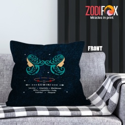 eye-catching Gemini Youthful Throw Pillow zodiac related gifts – GEMINI-PL0040