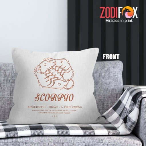 dramatic Scorpio Bright Throw Pillow gifts based on zodiac signs – SCORPIO-PL0040