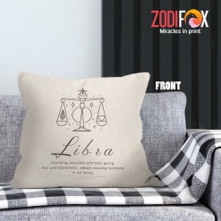 personality Libra Harmony Throw Pillow zodiac-themed gifts – LIBRA-PL0040