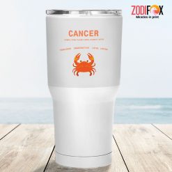 wonderful Cancer Water Tumbler birthday zodiac presents for horoscope and astrology lovers – CANCER-T0040