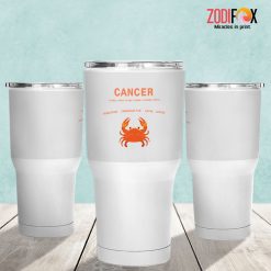 pretty Cancer Water Tumbler birthday zodiac presents for astrology lovers – CANCER-T0040
