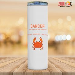pretty Cancer Water Tumbler signs of the zodiac gifts – CANCER-T0040