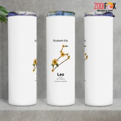 dramatic Leo Flower Tumbler birthday zodiac sign gifts for astrology lovers – LEO-T0040