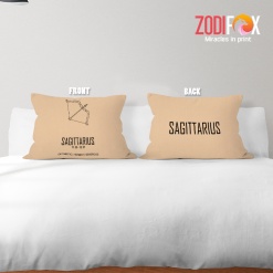 lively Sagittarius Optimistic Throw Pillow astrology horoscope zodiac gifts for man and woman – SAGITTARIUS-PL0041