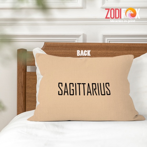 beautiful Sagittarius Optimistic Throw Pillow horoscope lover gifts – SAGITTARIUS-PL0041