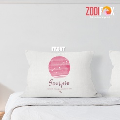 funny Scorpio Pink Throw Pillow sign gifts – SCORPIO-PL0041