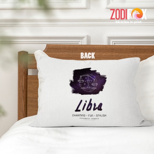 best Libra Stylish Throw Pillow zodiac sign presents for horoscope and astrology lovers – LIBRA-PL0041
