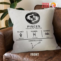 cute Pisces Zodiac Throw Pillow birthday zodiac presents for astrology lovers – PISCES-PL0041
