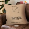 personality Sagittarius Optimistic Throw Pillow astrology horoscope zodiac gifts – SAGITTARIUS-PL0041