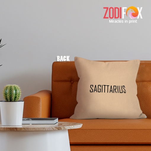 nice Sagittarius Optimistic Throw Pillow zodiac sign presents – SAGITTARIUS-PL0041